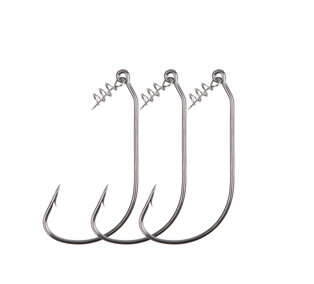 Cyclone Hooks 4-Pack – Corkscrew Bait Keeper Hooks for Soft Plastics & Swimbaits Cyclone Hooks 4-Pack – Corkscrew Bait Keeper Hooks for Soft Plastics & Swimbaits
