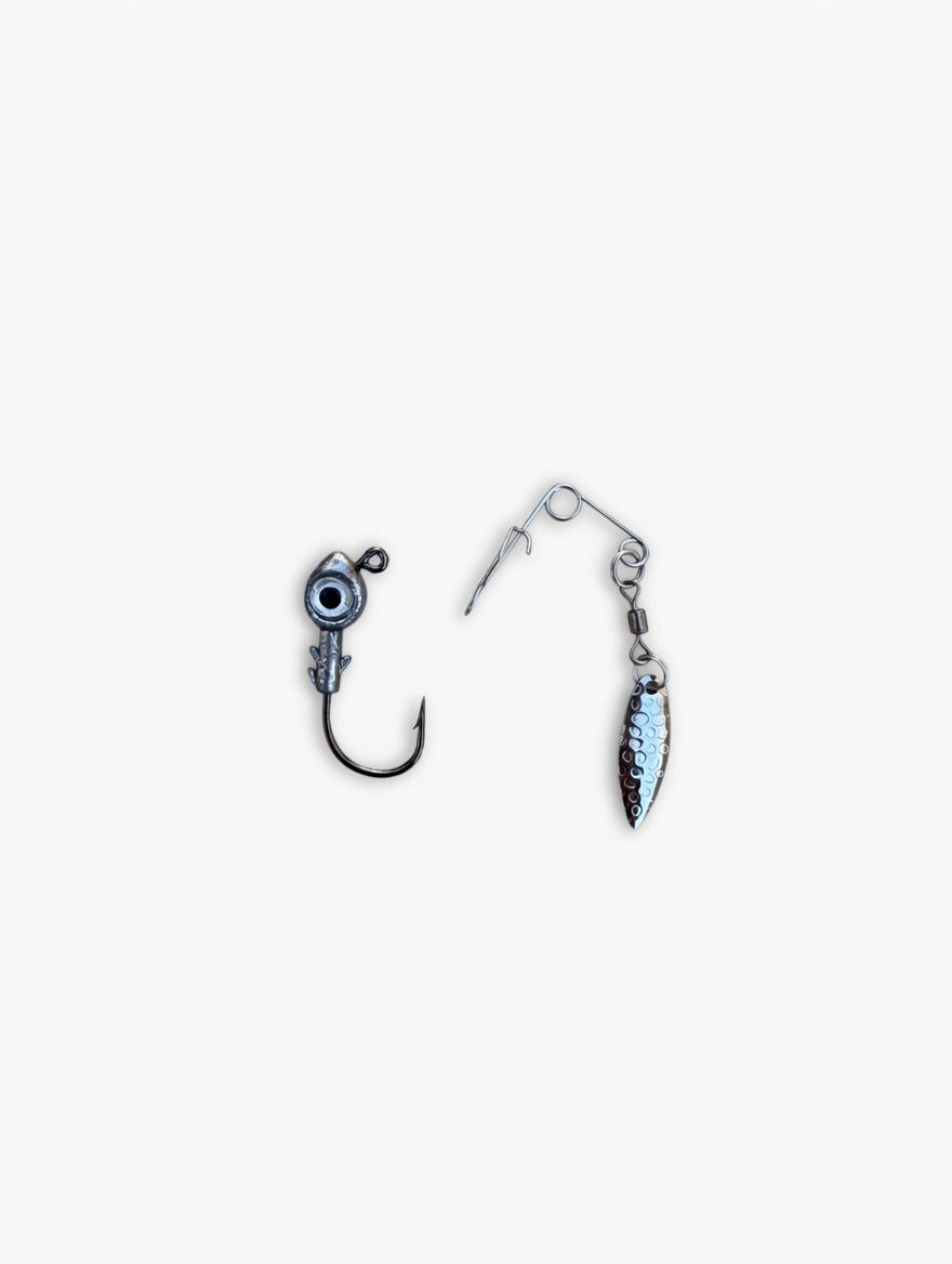3/16 oz Hurricane Eye Spin Swimbait & Grub Hooks – Aggressive Spin Action & Rock-Solid Holding Power 💪🐟 (2 Per Pack)