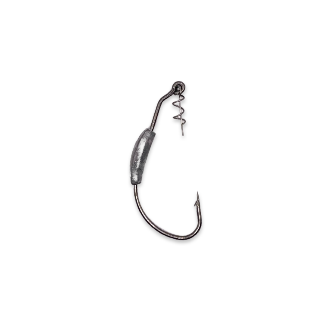 Belly Weighted Cyclone Hooks – Weighted Power for Straight Tracking & Rock-Solid Bait Hold ⚡🔒(3 Per Pack)