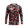 🎣 URBAN FLORIDA FISHING HOODIE TEE ☀️💀 – UPF 50 Sun Protection, Built for the Heat & the Hunt