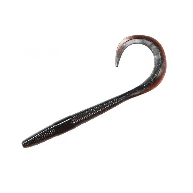 New - Cypress Worm (8”) – Aggressive Curly Tail Action for Reaction Strikes Anywhere 💥 (9 per pack)