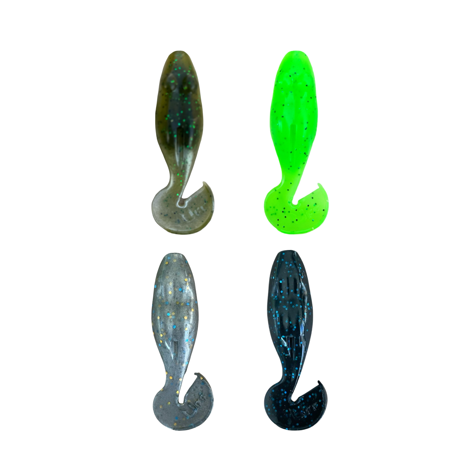 UFF Topwater Bass Predator Fish Value Pack – 1 Each of 3.5” Glades Toad, 3.5” Sawgrass Toad, 2.5” Grey Toad & 2.5” Black Toad for Explosive Strikes – UrbanFloridaFishing