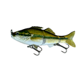 New-Gorilla Hunter Hard Jointed Plastic Swimbait (3.9”) – Realistic Baby Bass Pattern – Lifelike Swimming Action