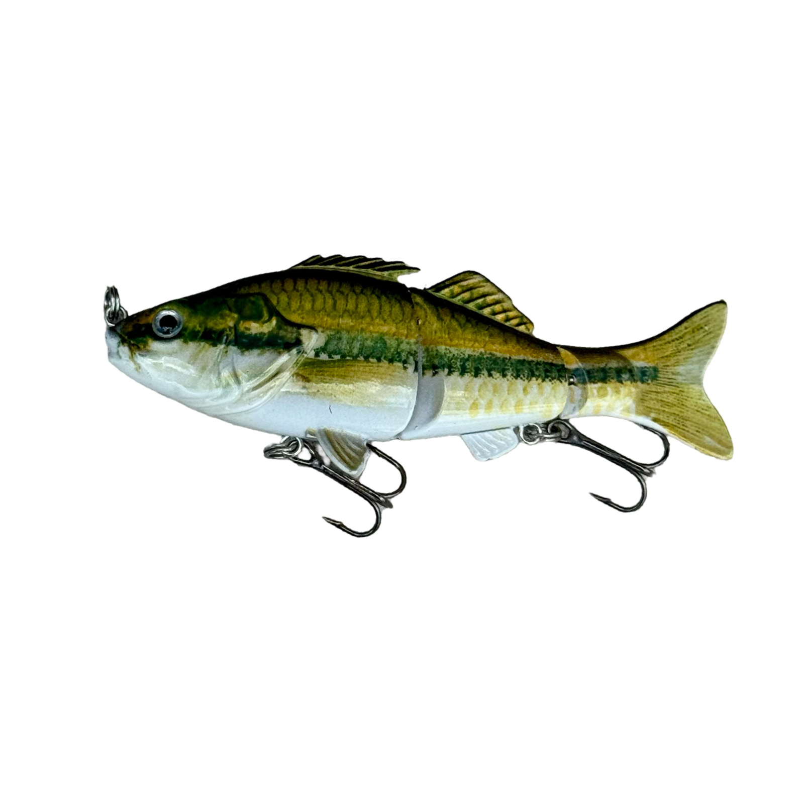 Coming Soon - Gorilla Hunter Hard Jointed Plastic Swimbait (3.9”) – Realistic Baby Bass Pattern – Lifelike Swimming Action