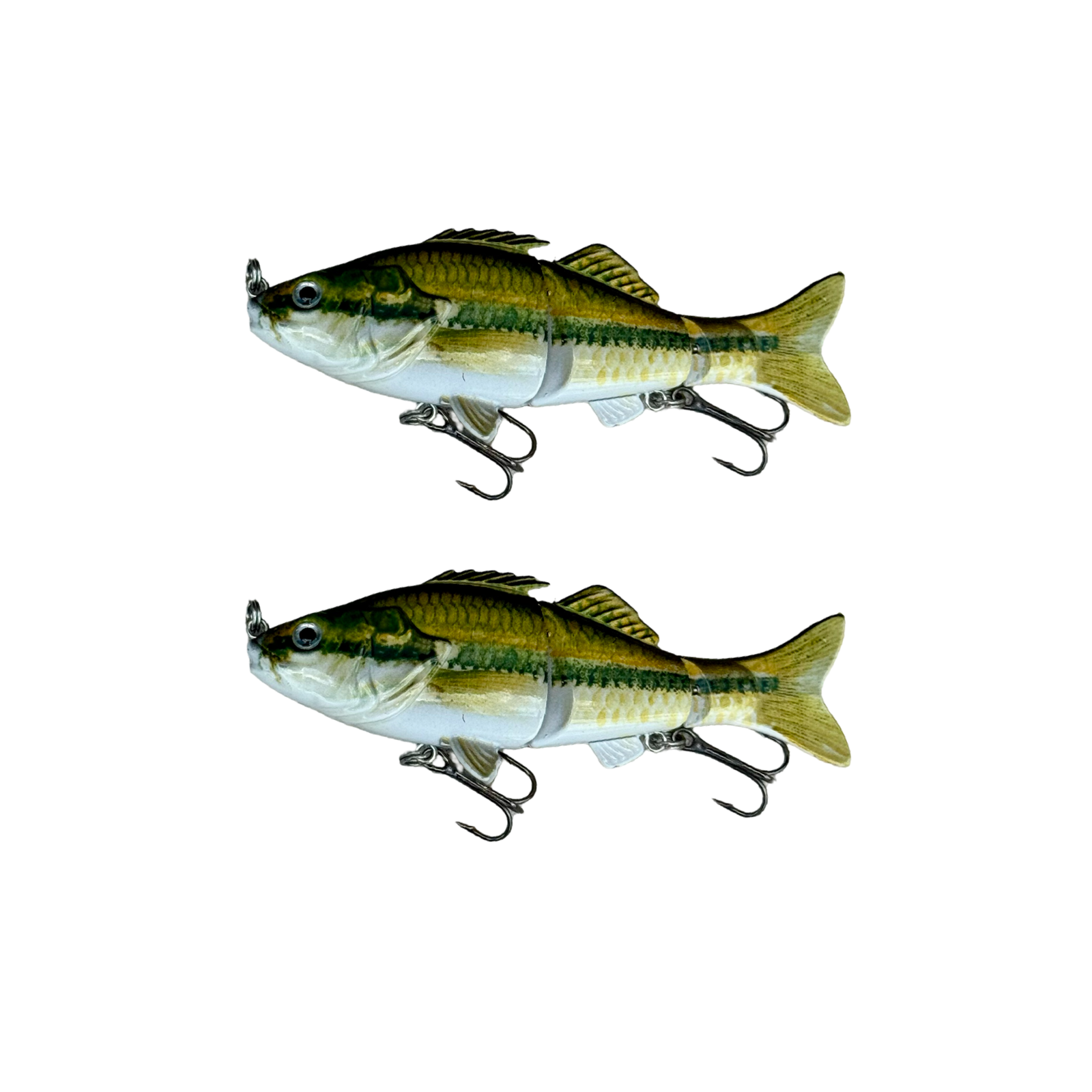 Coming Soon - Gorilla Hunter Hard Jointed Plastic Swimbait (3.9”) – Realistic Baby Bass Pattern – Lifelike Swimming Action